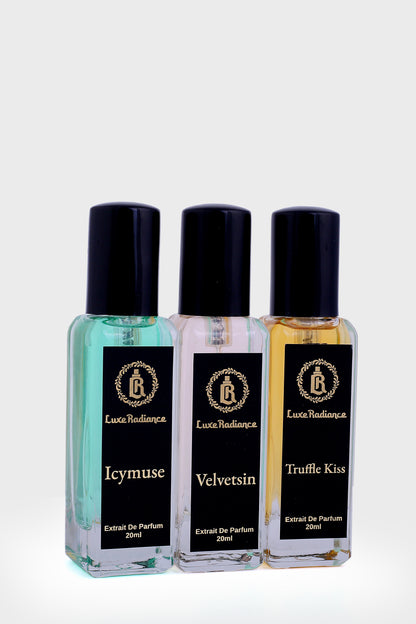 COMBO OF ICYMUSE VELVETSIN AND TRUFFLE KISS LUXURY GIFT SET (20ml × 3)